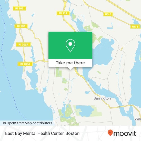 Mapa de East Bay Mental Health Center