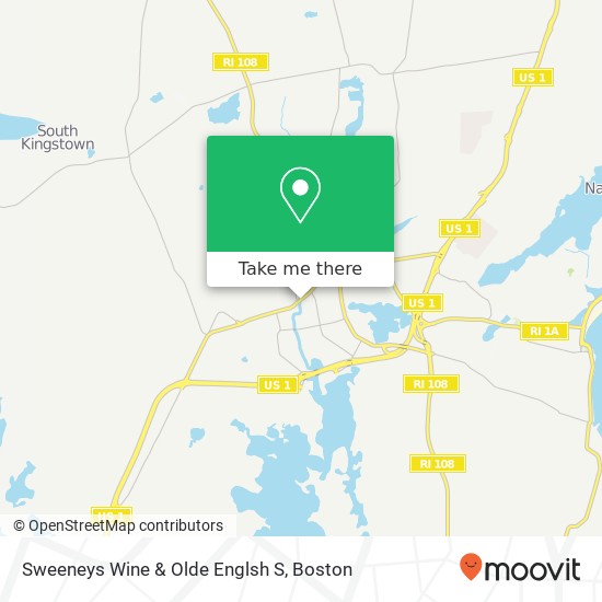 Sweeneys Wine & Olde Englsh S map