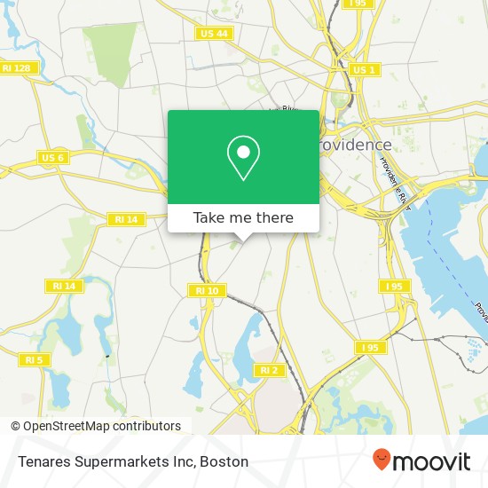 Tenares Supermarkets Inc map