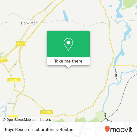 Mapa de Kaye Research Laboratories