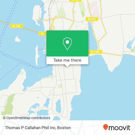 Thomas P Callahan Phd Inc map