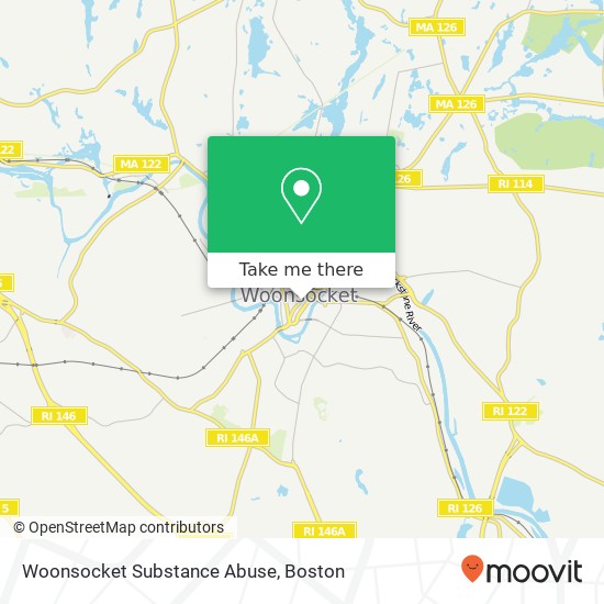 Mapa de Woonsocket Substance Abuse