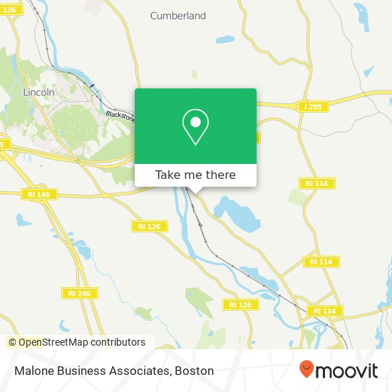 Malone Business Associates map