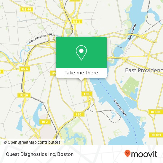 Mapa de Quest Diagnostics Inc