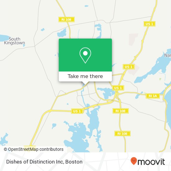 Dishes of Distinction Inc map