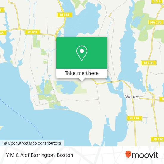 Y M C A of Barrington map