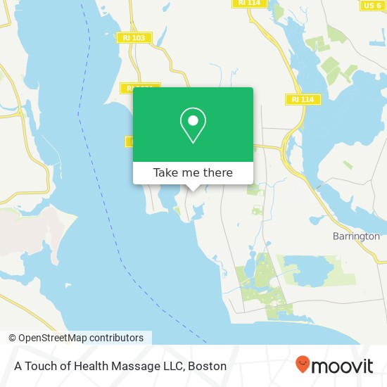 A Touch of Health Massage LLC map