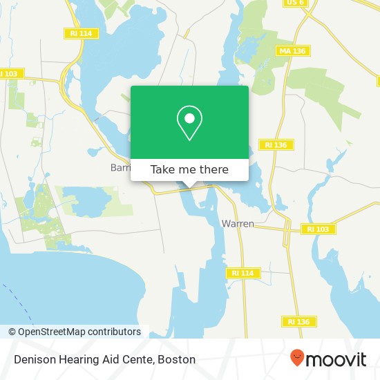Denison Hearing Aid Cente map
