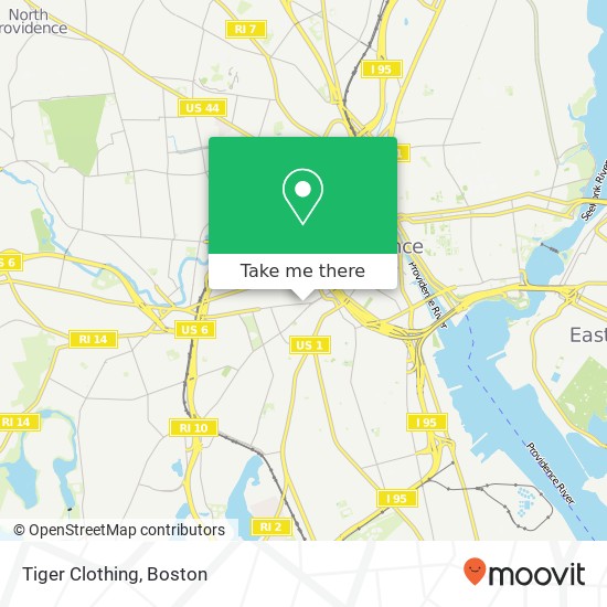 Mapa de Tiger Clothing