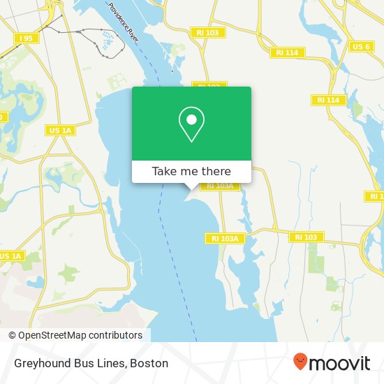 Mapa de Greyhound Bus Lines