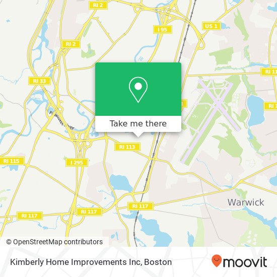 Mapa de Kimberly Home Improvements Inc