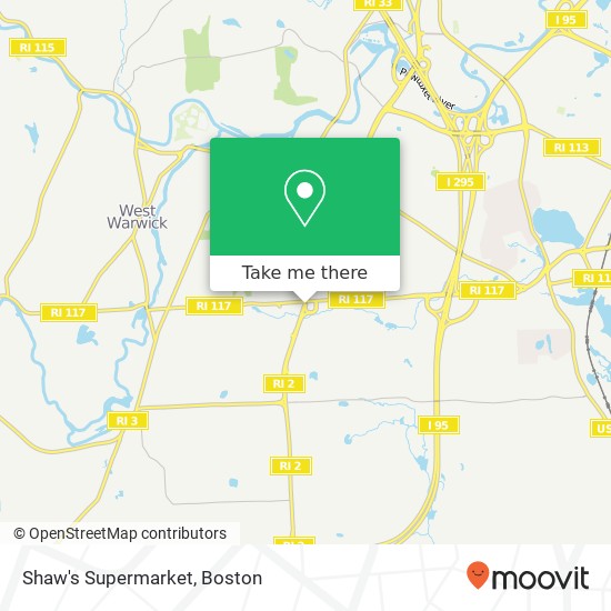 Shaw's Supermarket map