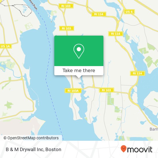 B & M Drywall Inc map