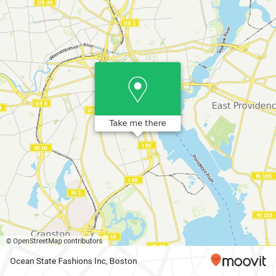 Mapa de Ocean State Fashions Inc