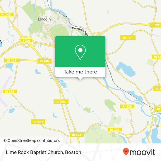 Mapa de Lime Rock Baptist Church