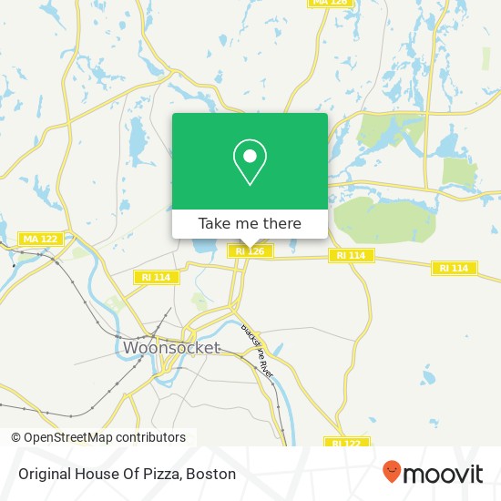 Original House Of Pizza map