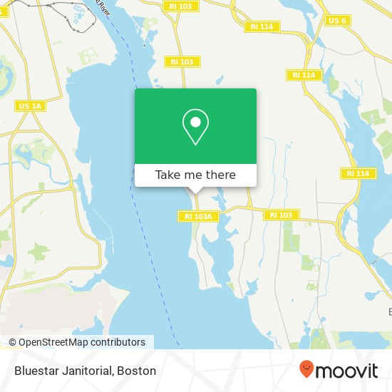 Bluestar Janitorial map