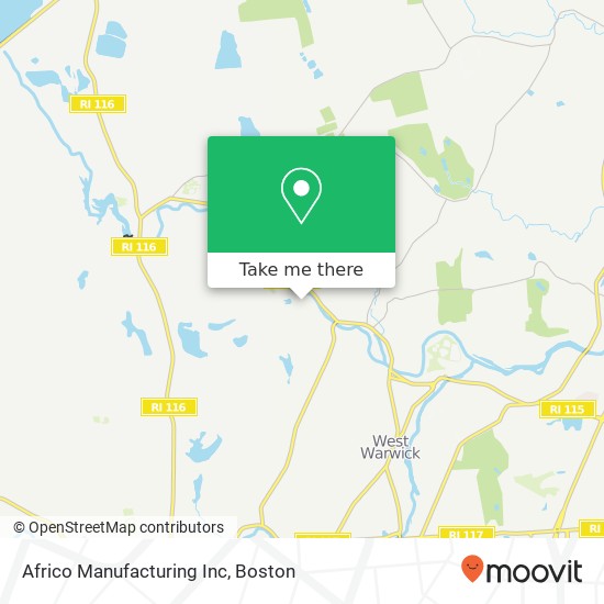 Africo Manufacturing Inc map