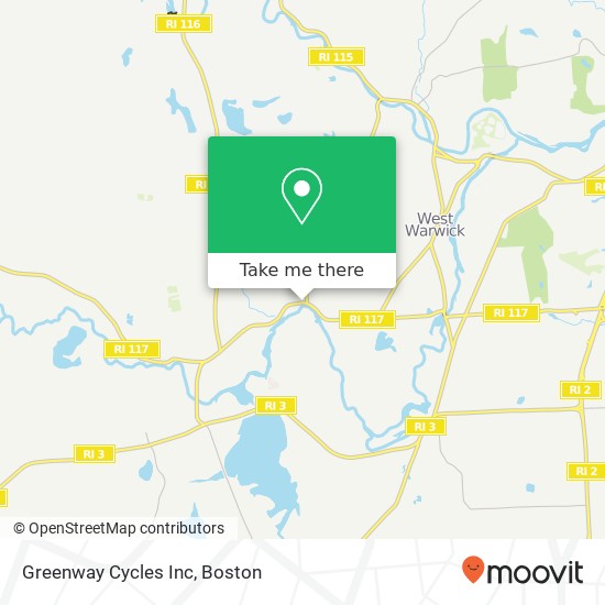 Mapa de Greenway Cycles Inc