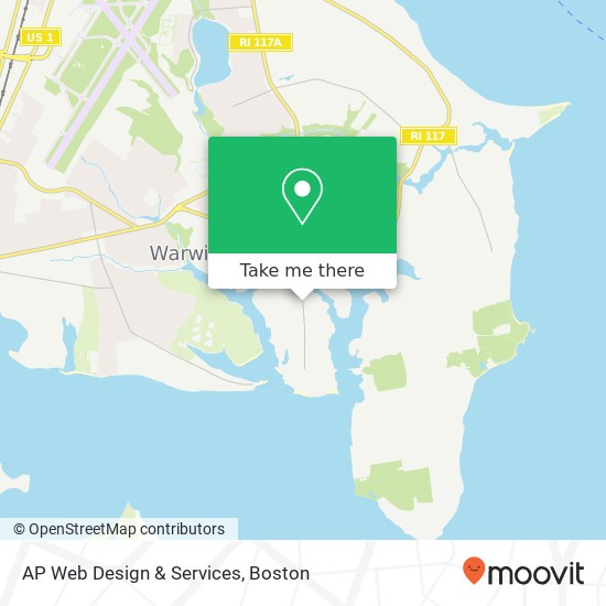 AP Web Design & Services map