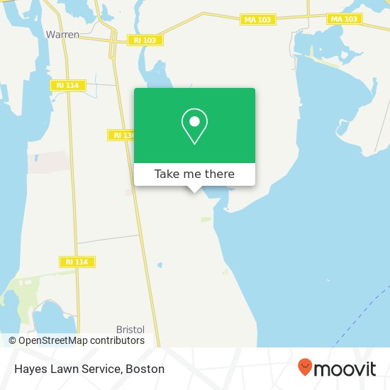 Hayes Lawn Service map