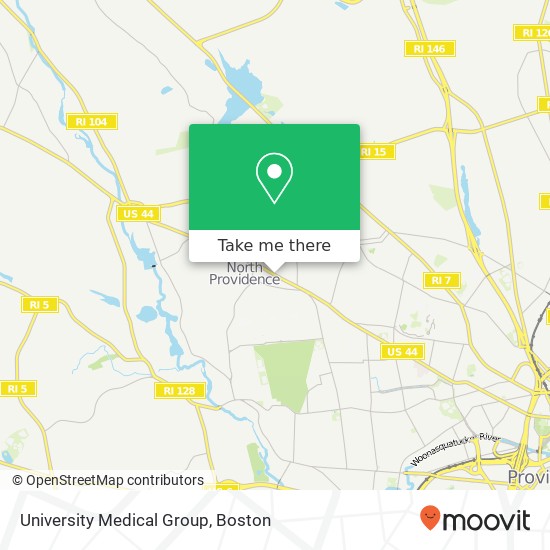 University Medical Group map