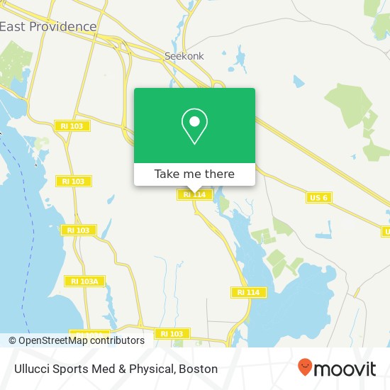 Ullucci Sports Med & Physical map
