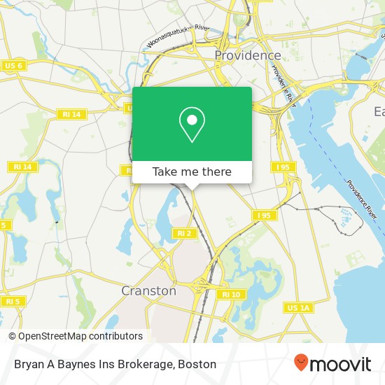 Mapa de Bryan A Baynes Ins Brokerage