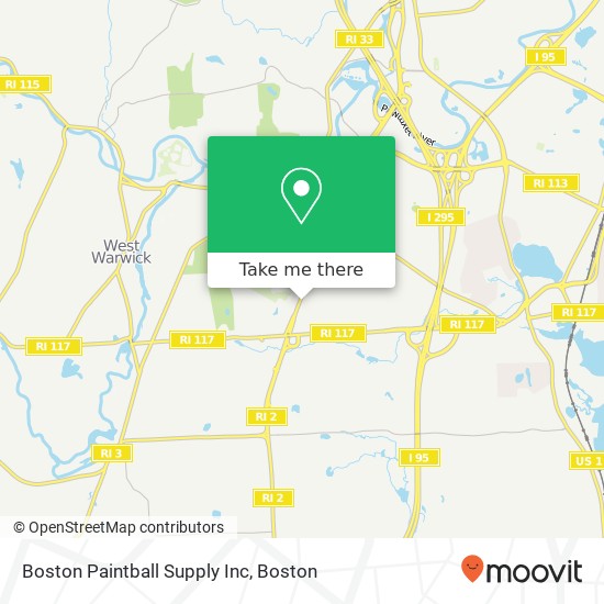 Mapa de Boston Paintball Supply Inc