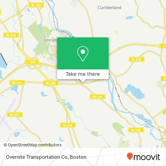 Overnite Transportation Co map