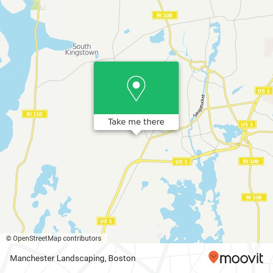 Manchester Landscaping map