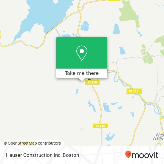Mapa de Hauser Construction Inc