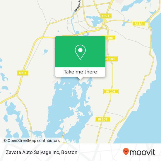 Zavota Auto Salvage Inc map