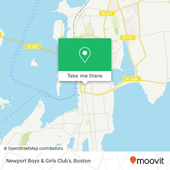 Newport Boys & Girls Club's map