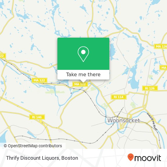 Thrify Discount Liquors map