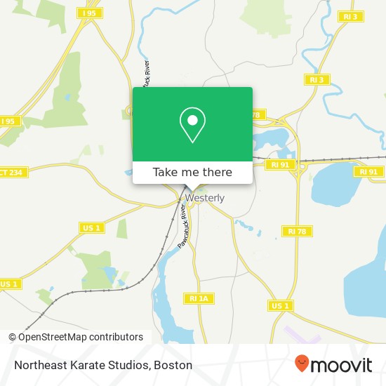 Northeast Karate Studios map