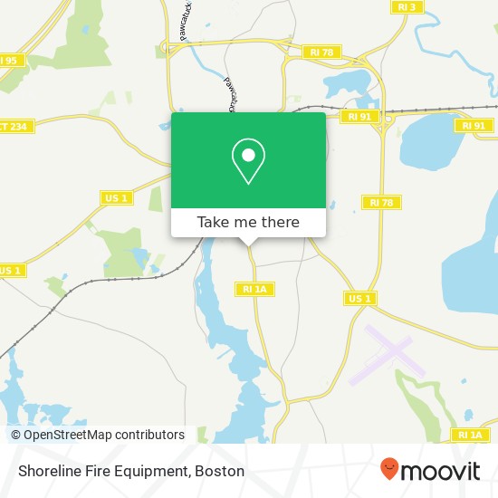 Mapa de Shoreline Fire Equipment