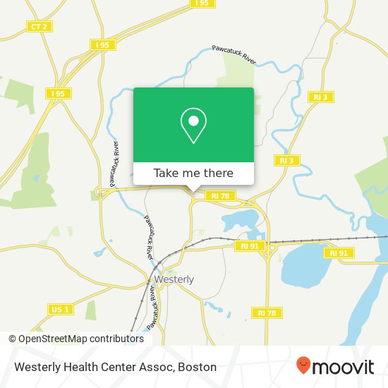 Mapa de Westerly Health Center Assoc
