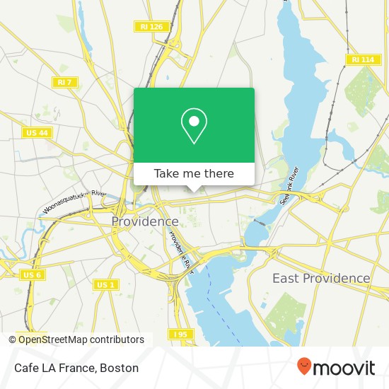 Cafe LA France map