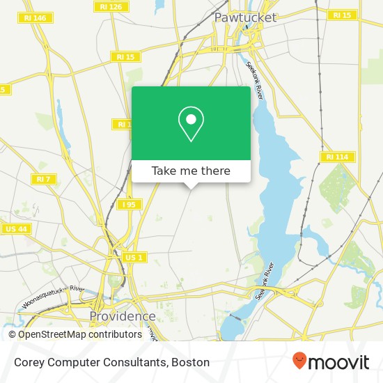 Corey Computer Consultants map