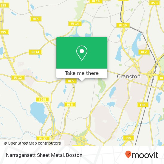 Mapa de Narragansett Sheet Metal
