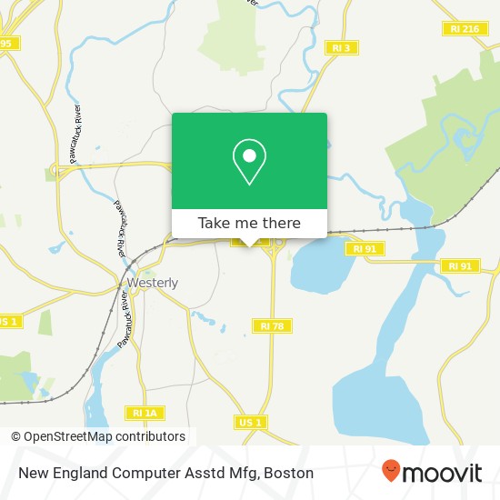 New England Computer Asstd Mfg map