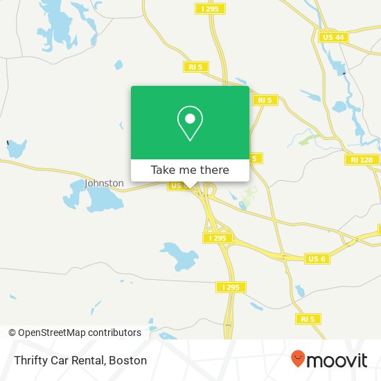 Thrifty Car Rental map