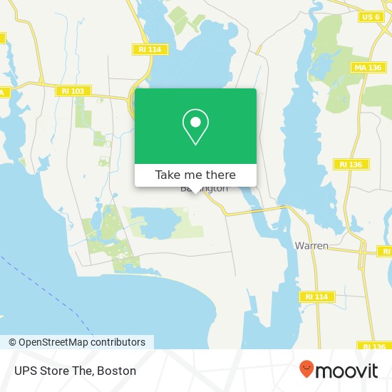 Mapa de UPS Store The