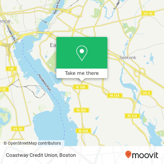 Mapa de Coastway Credit Union