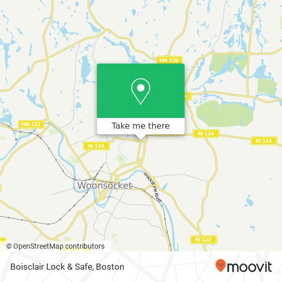 Boisclair Lock & Safe map
