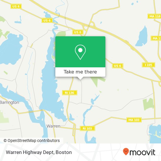 Mapa de Warren Highway Dept