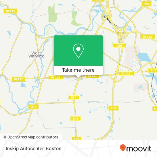 Inskip Autocenter map