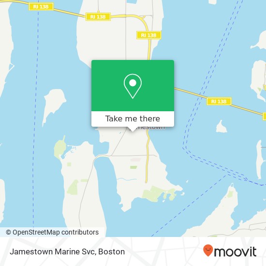 Jamestown Marine Svc map