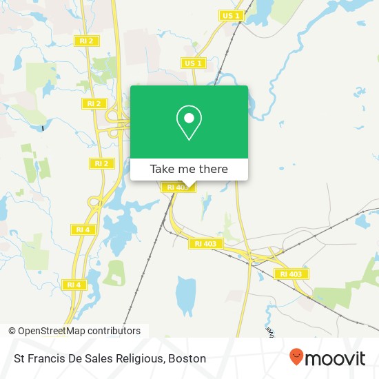 St Francis De Sales Religious map